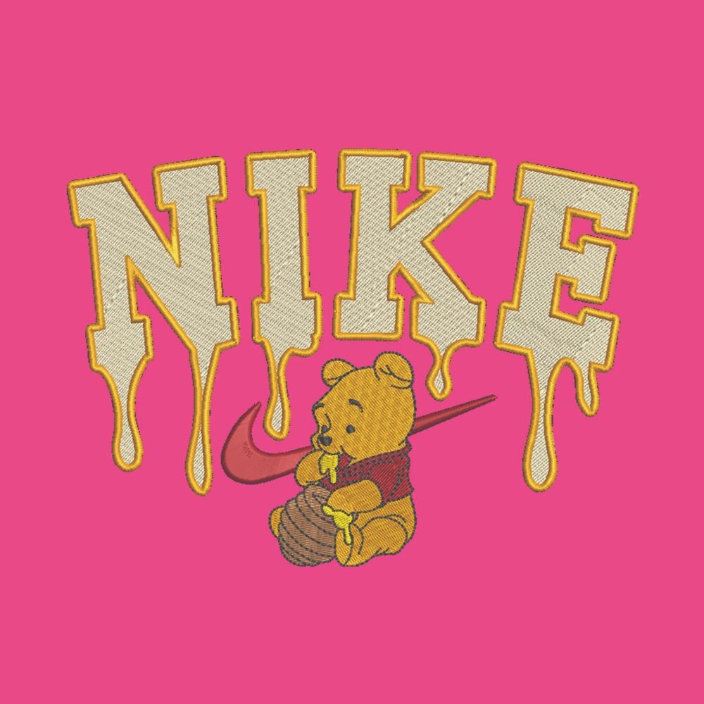 Nike Winnie The Pooh Embroidered Adult Unisex Crewneck Sweatshirt Honey Drip - Picture 7 of 12